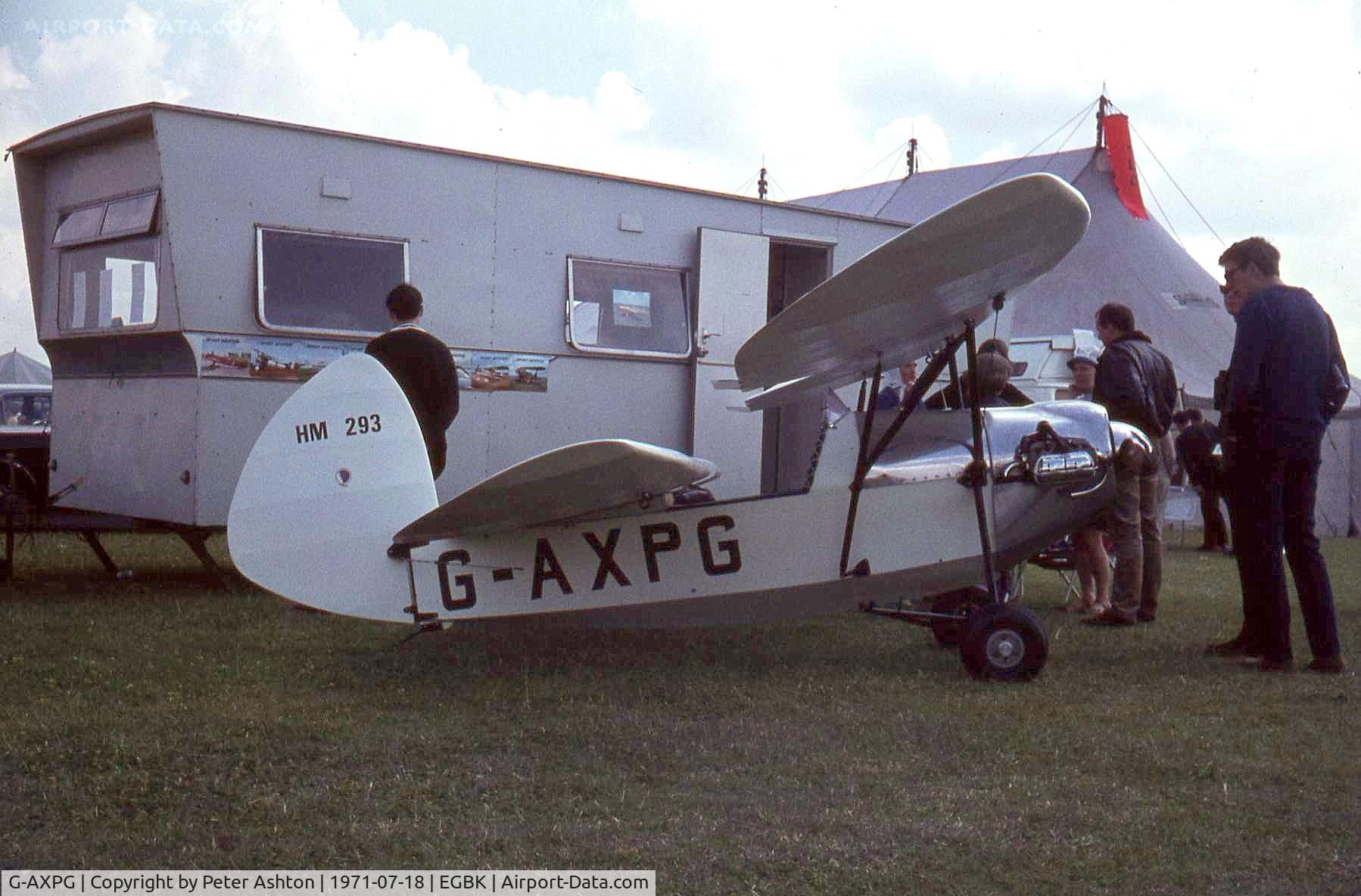 G-AXPG, 1971 Mignet HM.293 Pou-du-Ciel C/N PFA 1333, PFA Rally 1971