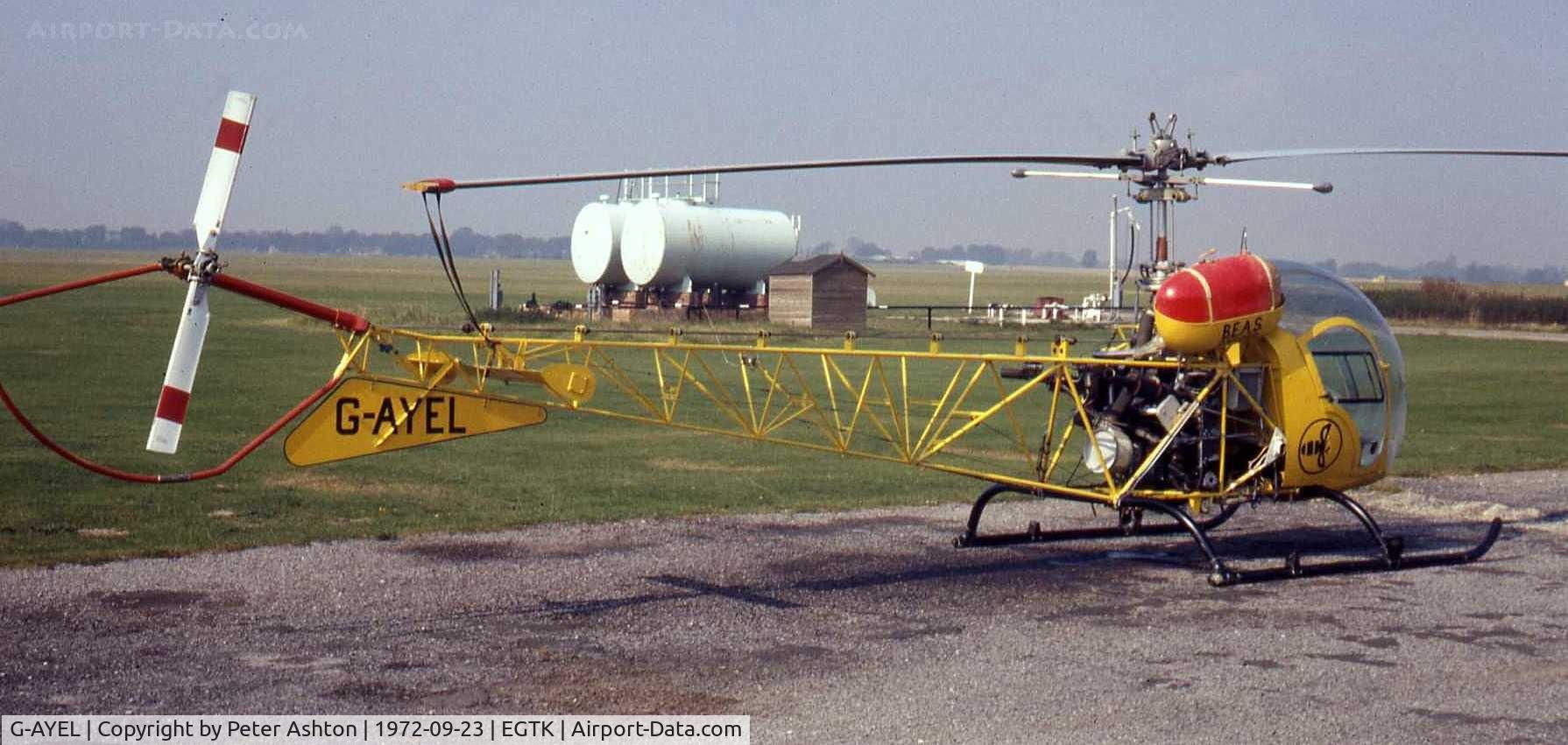 G-AYEL, 1970 Bell 47G-5 C/N 25007, Bell 47