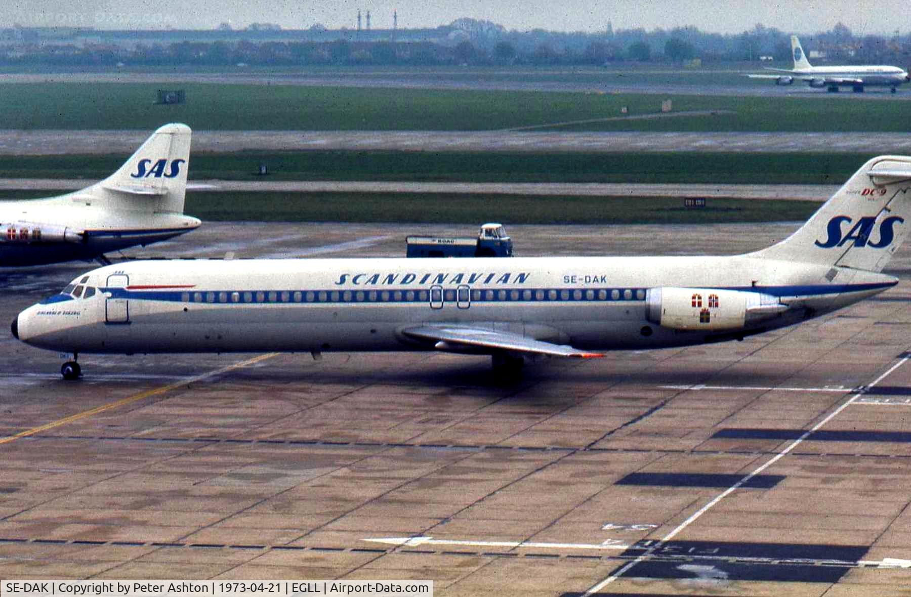 SE-DAK, 1969 Douglas DC-9-41 C/N 47492, SAS Douglas DC-9-41