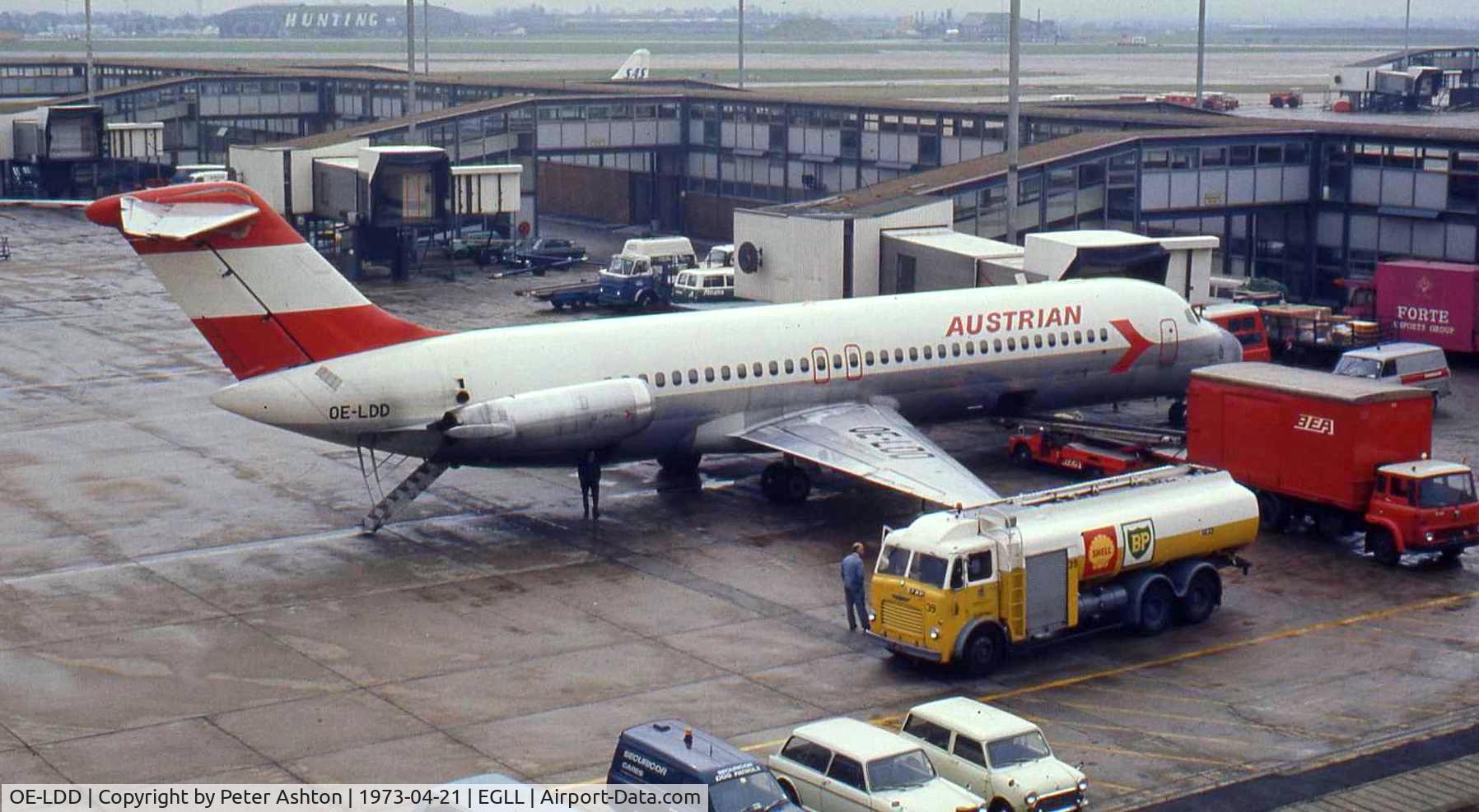 OE-LDD, 1971 Douglas DC-9-32 C/N 47539, Austrian Douglas DC-9-32. Note the previous use of this registration.