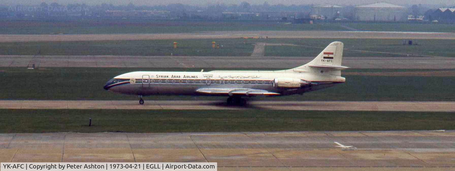 YK-AFC, 1964 Sud Aviation SE-210 Caravelle 10B3 Super B C/N 183, Syrian Arab SE210 Super Caravelle 10B