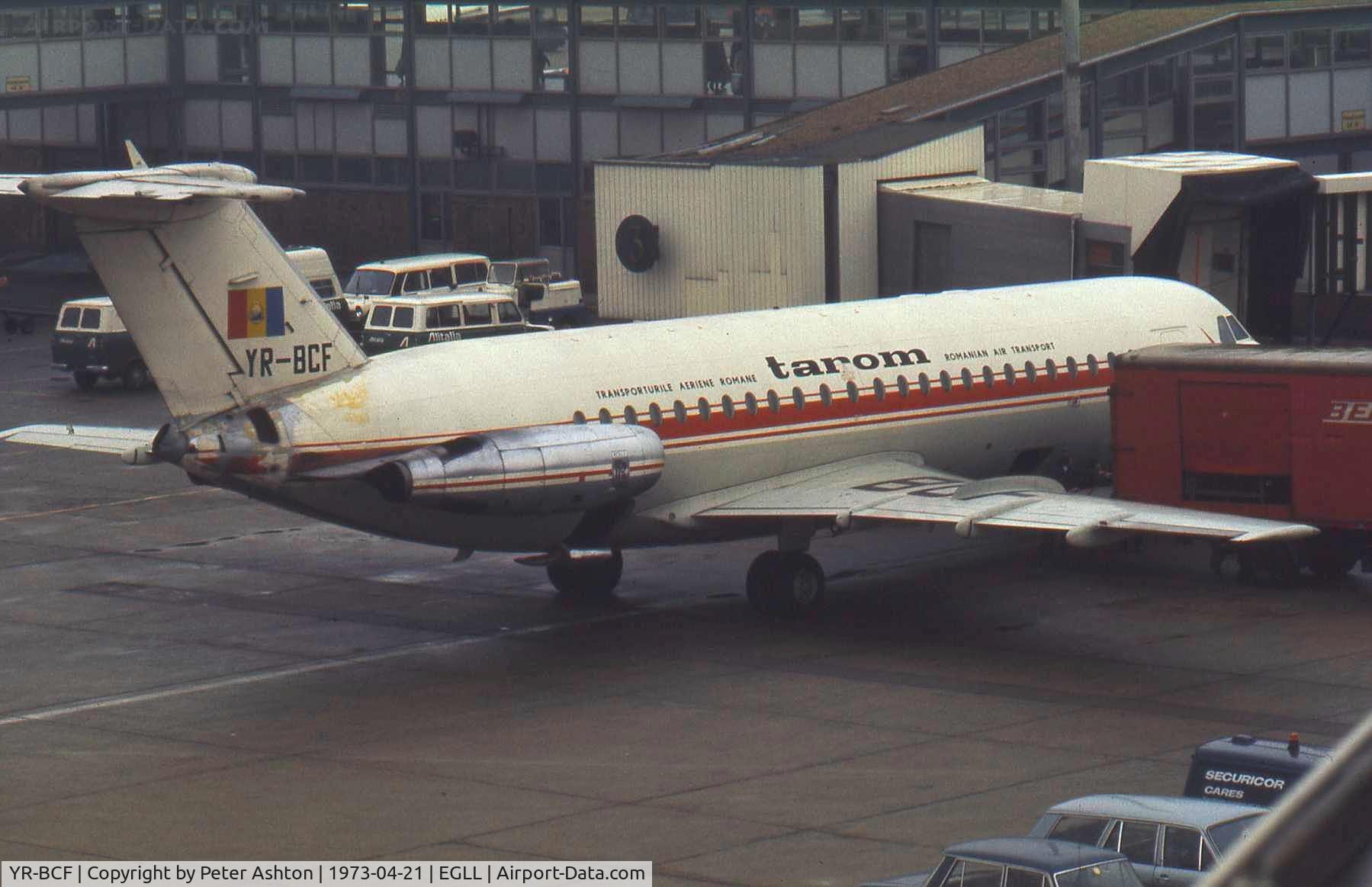 YR-BCF, 1969 BAC 111-424EU One-Eleven C/N BAC.168, Tarom BAC One-Eleven 424EU