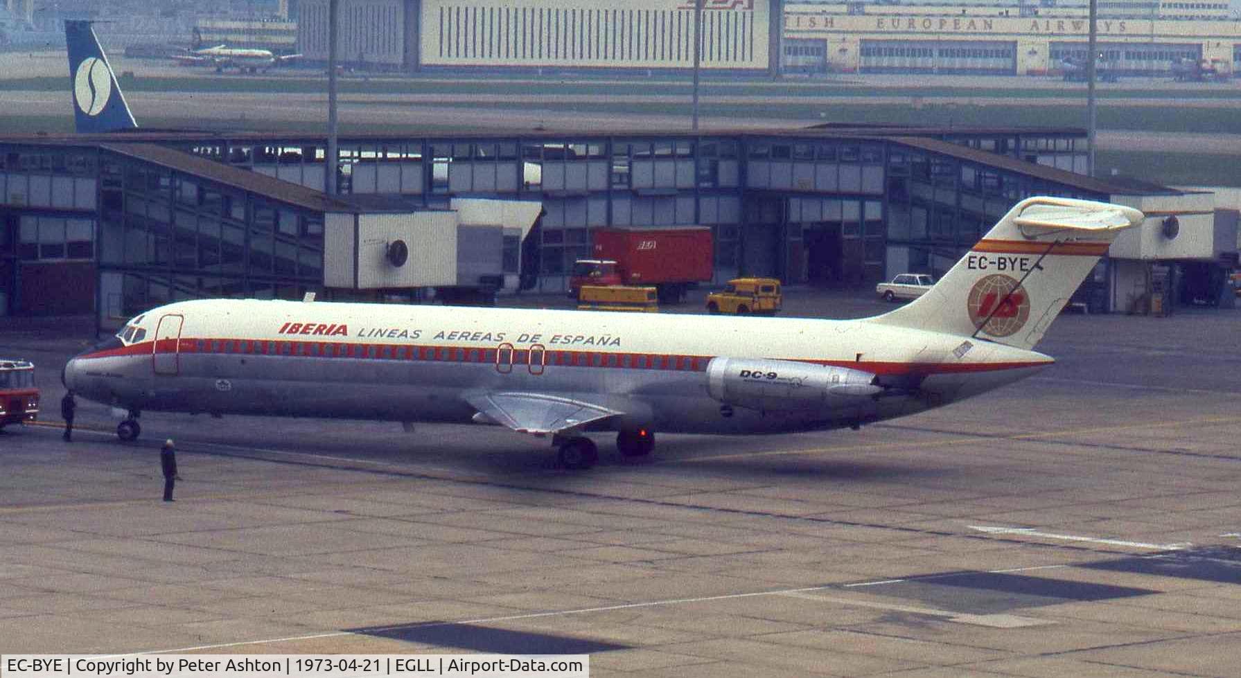 EC-BYE, 1972 Douglas DC-9-32 C/N 47504, Iberia Douglas DC-9-32