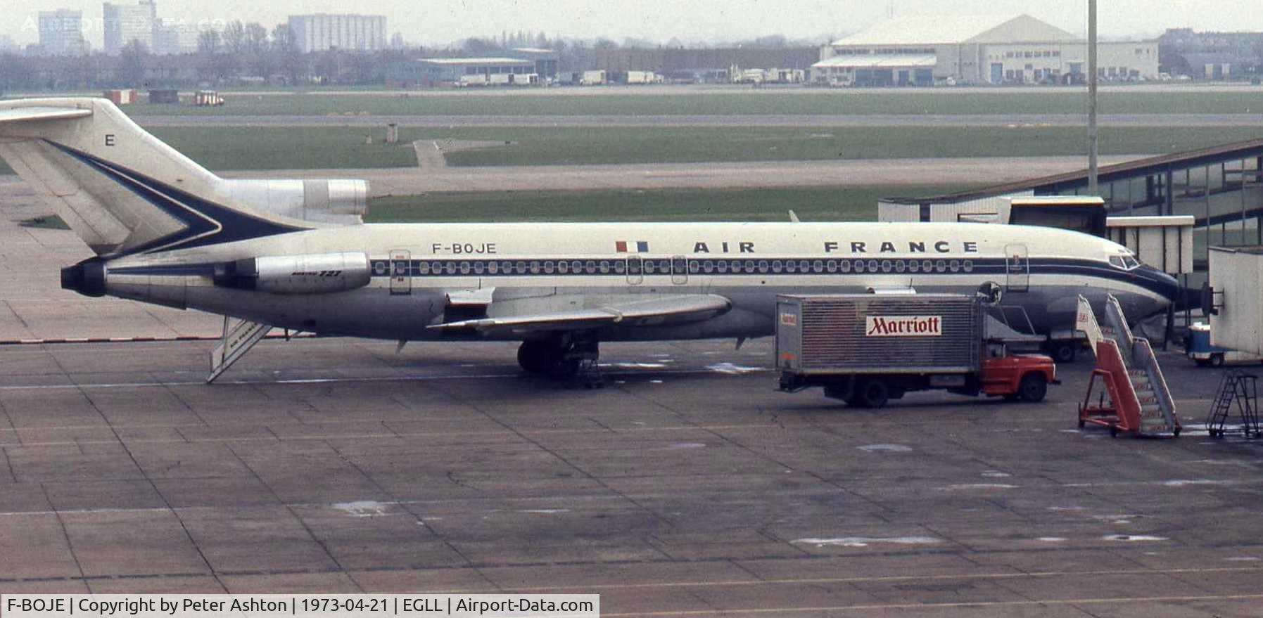 F-BOJE, 1969 Boeing 727-228 C/N 19861, Air France