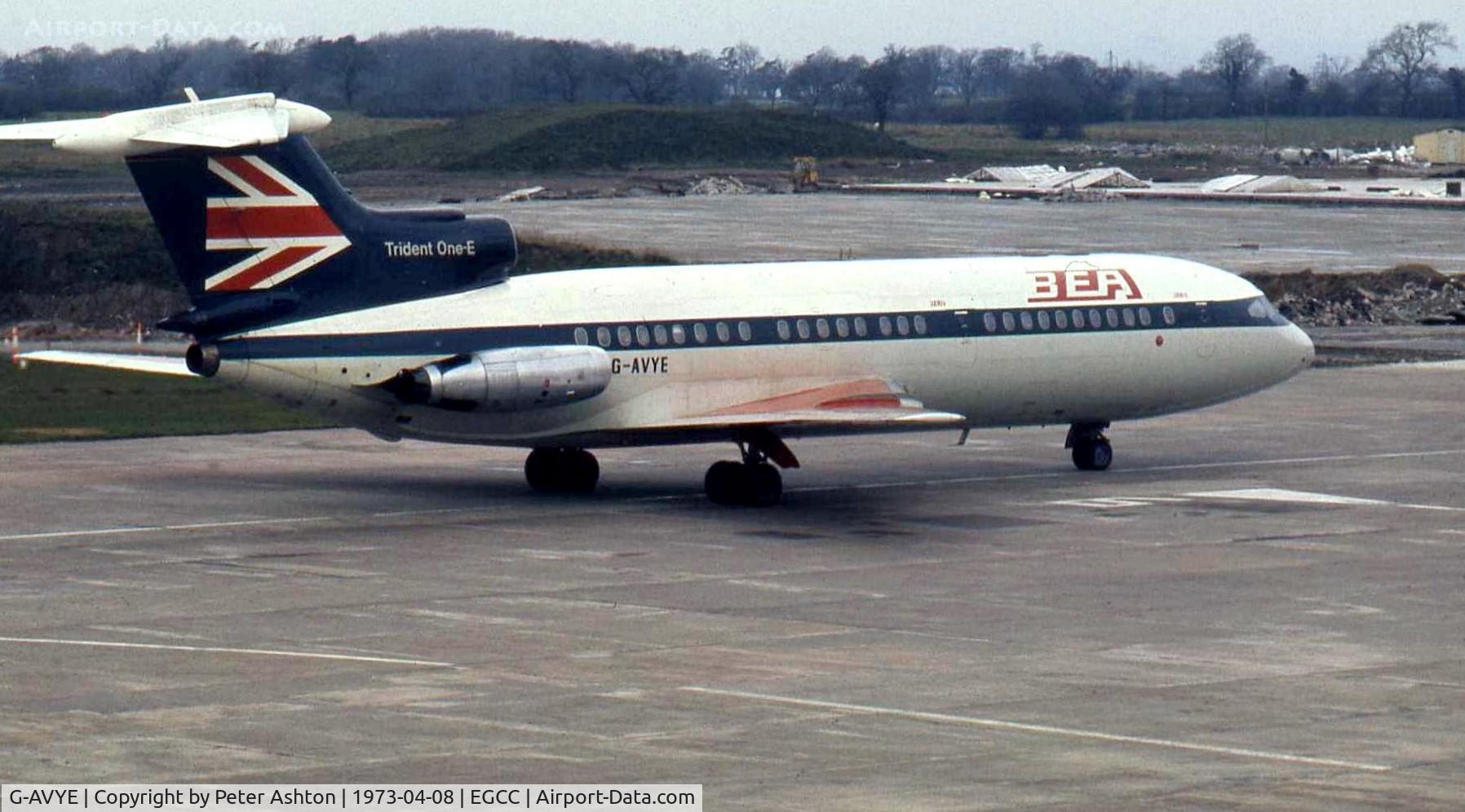 G-AVYE, 1968 Hawker Siddeley HS.121 Trident 1E-140 C/N 2139, BEA