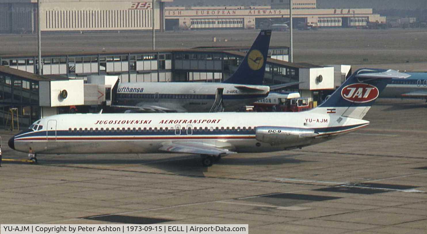 YU-AJM, 1973 McDonnell Douglas DC-9-32 C/N 47582, JAT Douglas DC-9-32