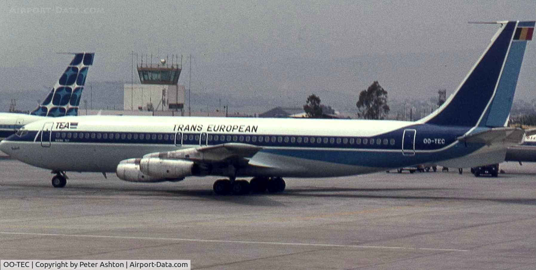 OO-TEC, 1959 Boeing 707-131 C/N 17659, Trans European Boeing 707-131B at the old Athens Hellenikon Airport LGAT