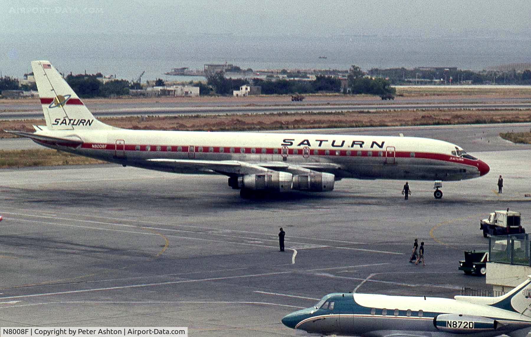 N8008F, 1963 Douglas DC-8F-54 C/N 45669, Douglas DC-8-54F at the old Athens Hellenikon Airport LGAT