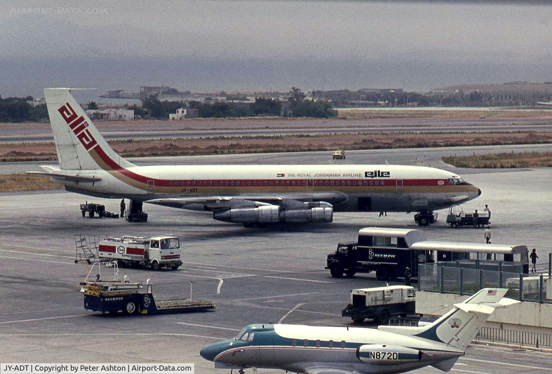 JY-ADT, 1962 Boeing 720-030B C/N 18251, Alia Boeing 720-023B at the old Athens Hellenikon Airport LGAT