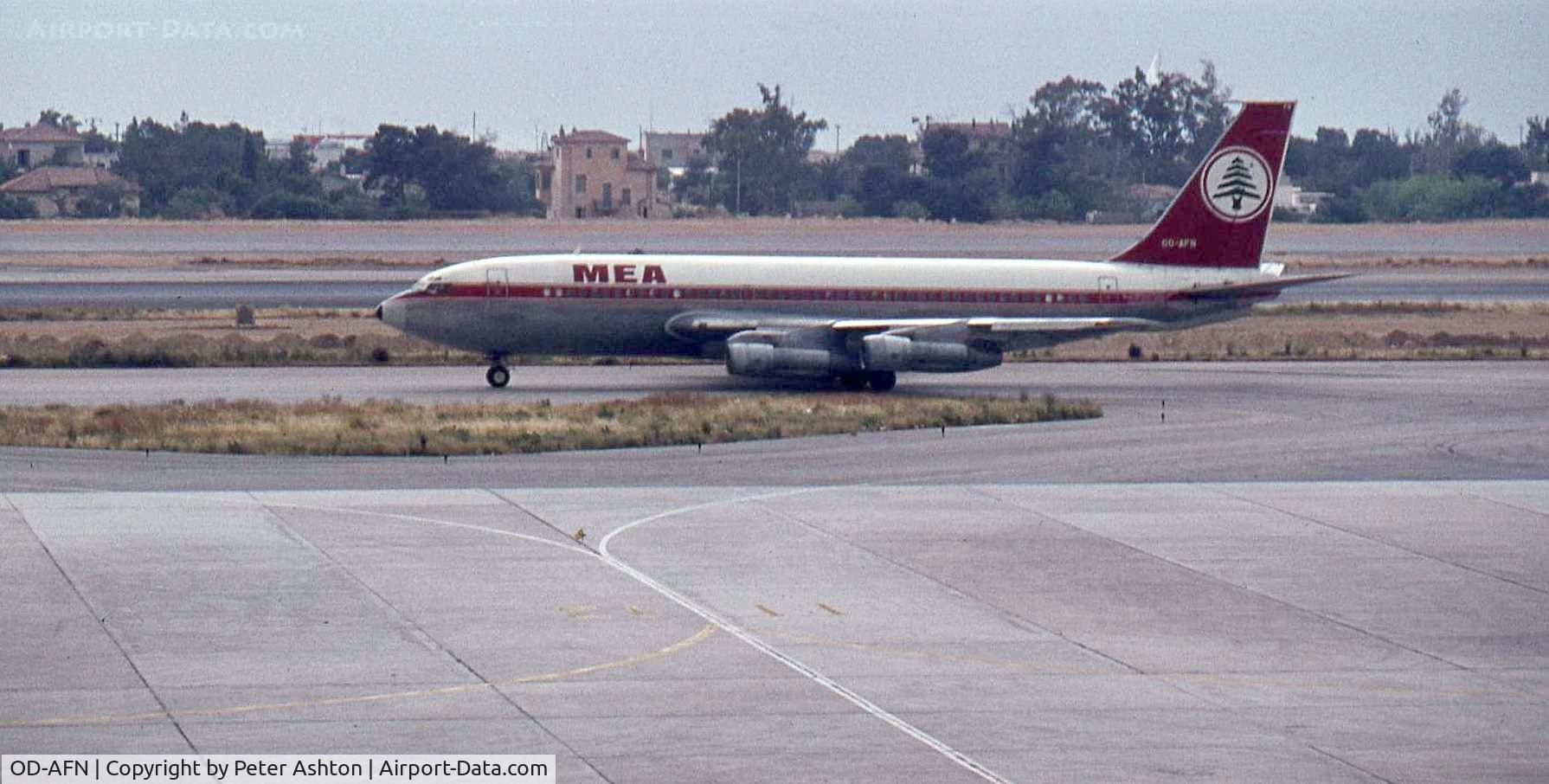 OD-AFN, 1961 Boeing 720-023B C/N 18030, MEA Boeing 720-023B at the old Athens Hellenikon Airport LGAT