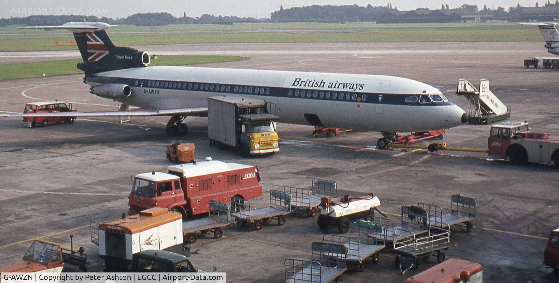 G-AWZN, 1971 Hawker Siddeley HS-121 Trident 3B-101 C/N 2315, British Airways