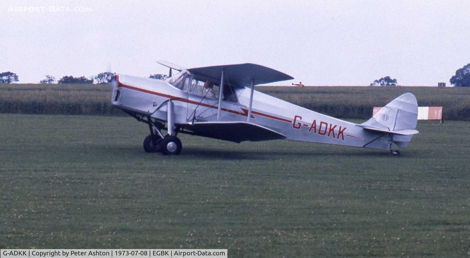 G-ADKK, 1935 De Havilland DH.87B Hornet Moth C/N 8033, PFA Rally 1973