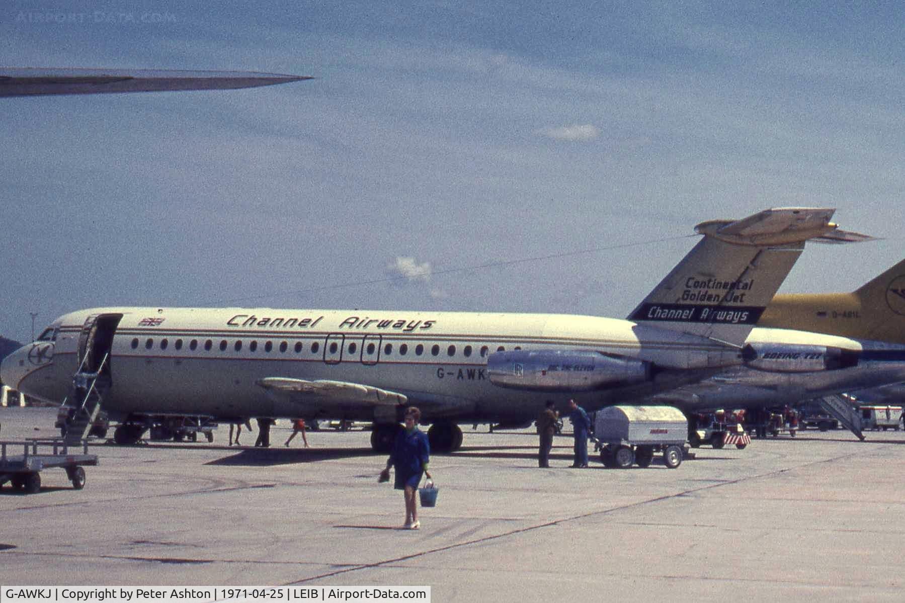 G-AWKJ, 1968 BAC 111-408EF One-Eleven C/N BAC.128, Channel