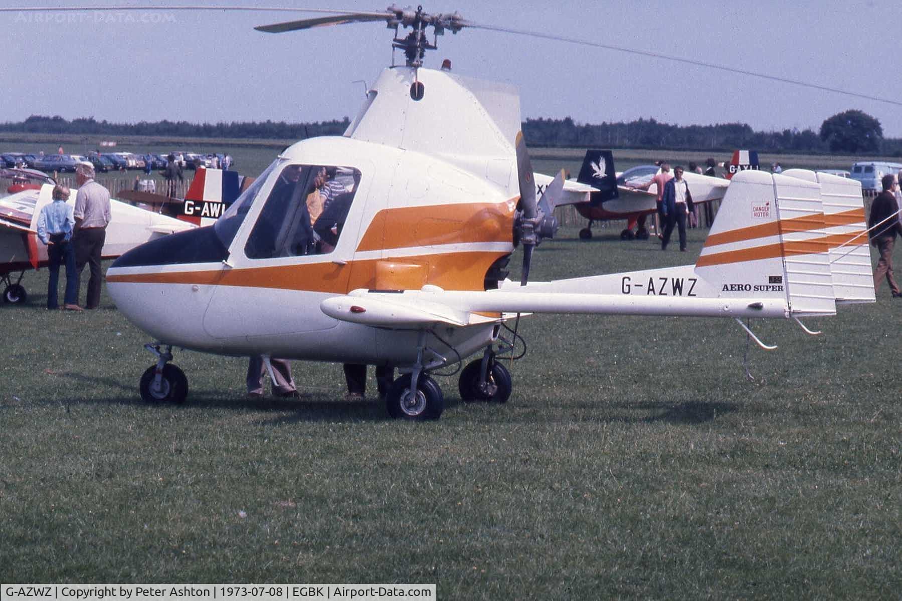 G-AZWZ, McCulloch J-2 C/N 066, PFA Rally 1973