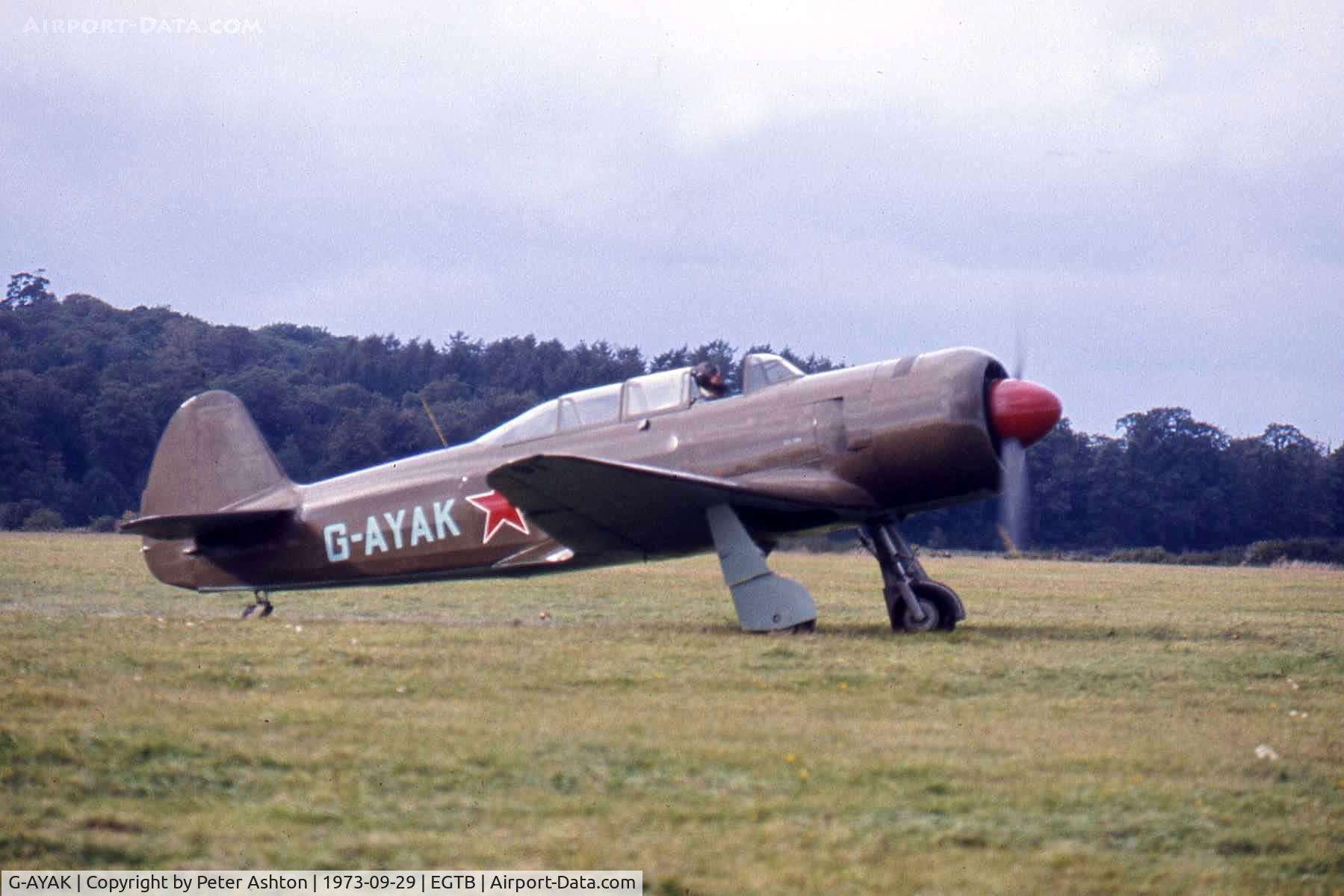 G-AYAK, 1956 Let C-11 (Yak-11) C/N 172701, Yak C11