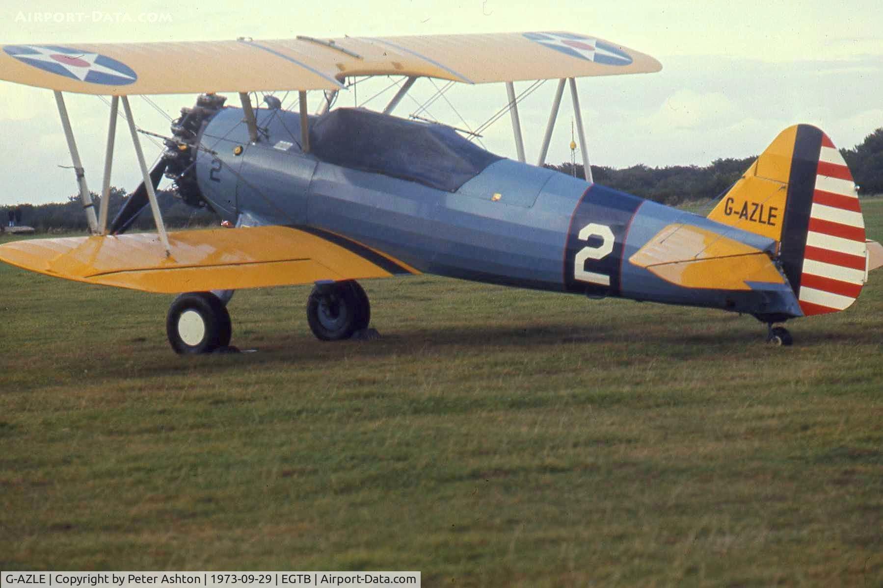 G-AZLE, 1940 Boeing E-75 C/N 75-8543, Caydet