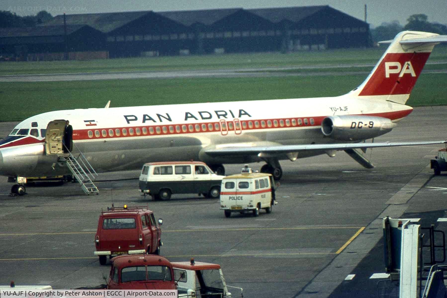 YU-AJF, 1973 Douglas DC-9-32 C/N 47570, Pan Adria Douglas DC-9-32