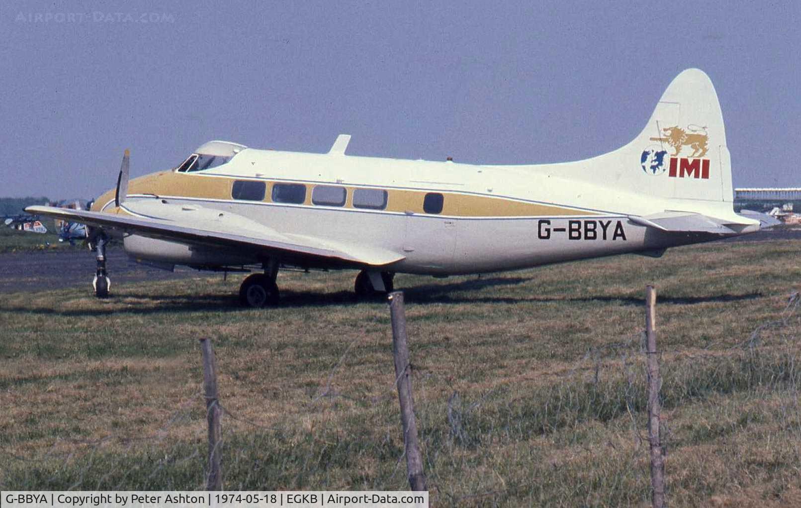 G-BBYA, 1960 De Havilland DH-104 Dove 6 C/N 04510, IMI