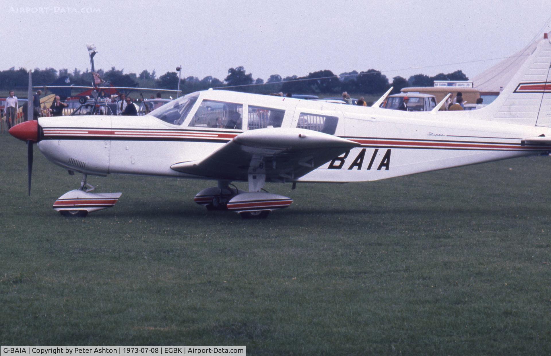 G-BAIA, 1972 Piper PA-32-300 Cherokee Six Cherokee Six C/N 32-7340006, PFA Rally 1973