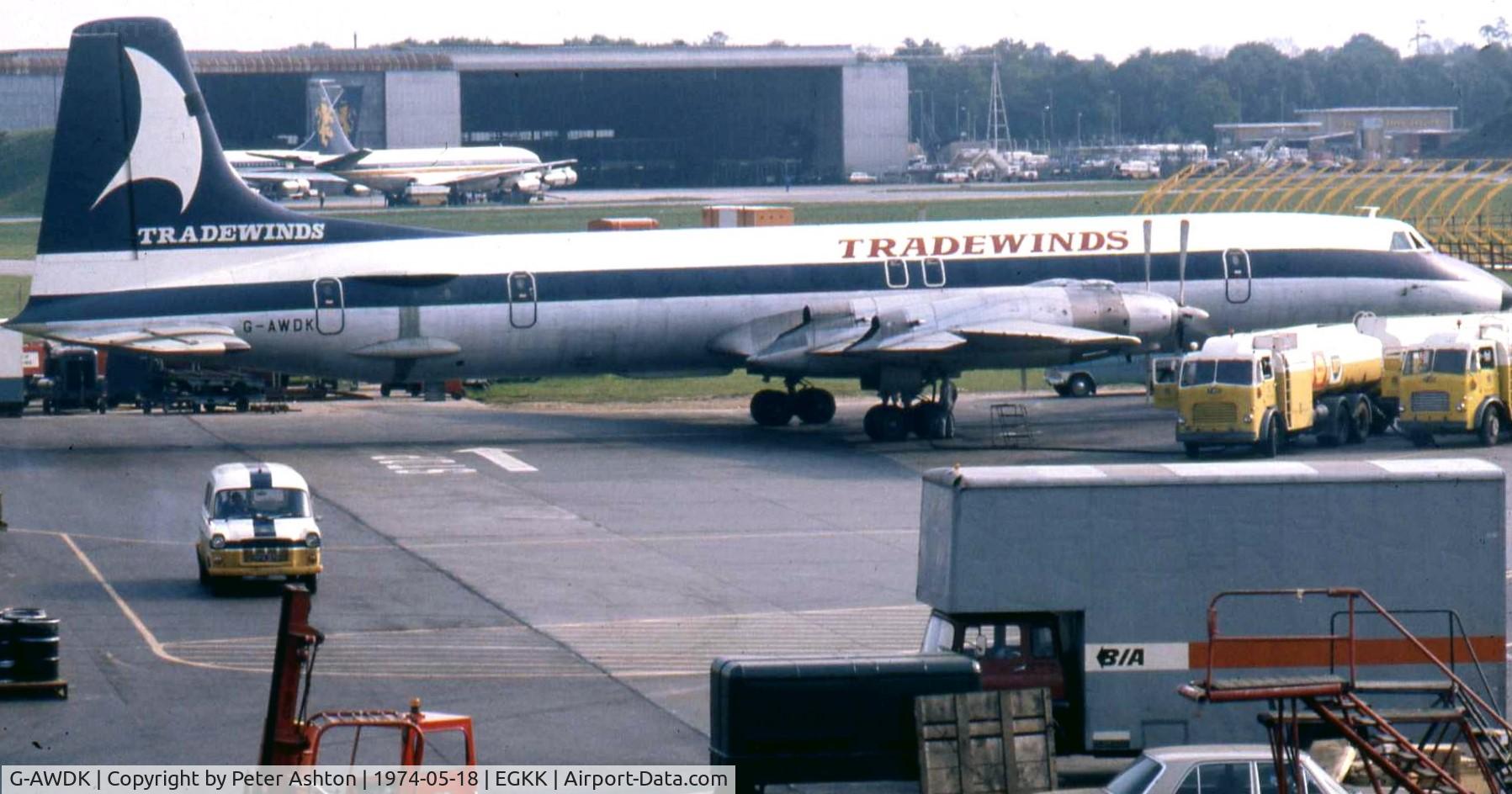G-AWDK, 1961 Canadair CL-44D4-1 C/N 23, Tradewinds