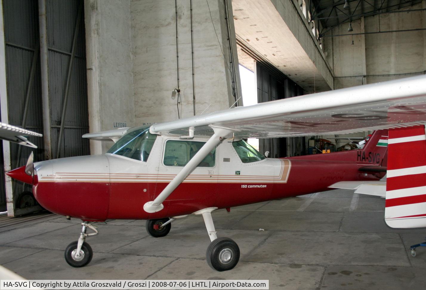 HA-SVG, 1975 Cessna 150M C/N 15077136, Tököl airport / hangar