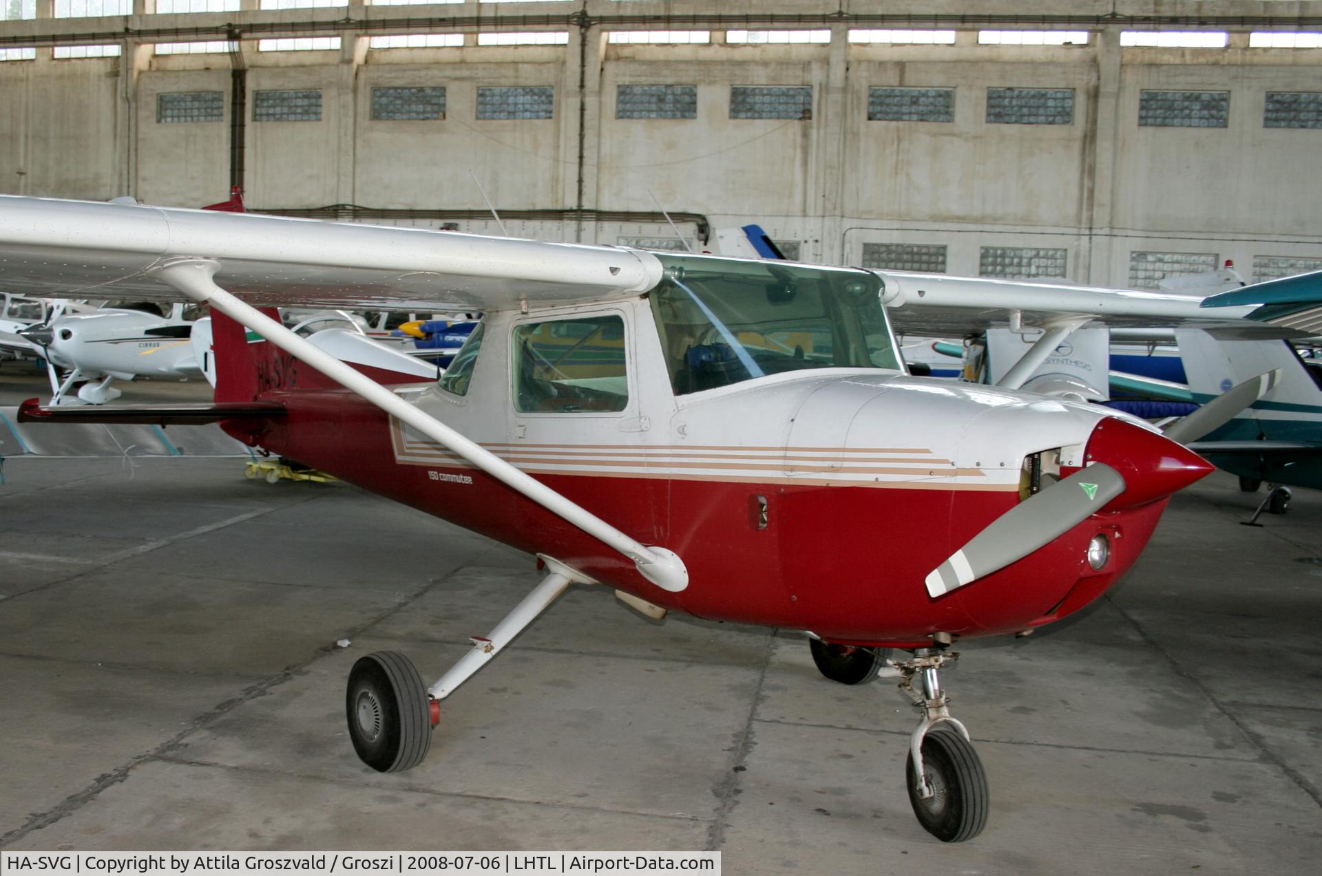 HA-SVG, 1975 Cessna 150M C/N 15077136, Tököl airport / hangar