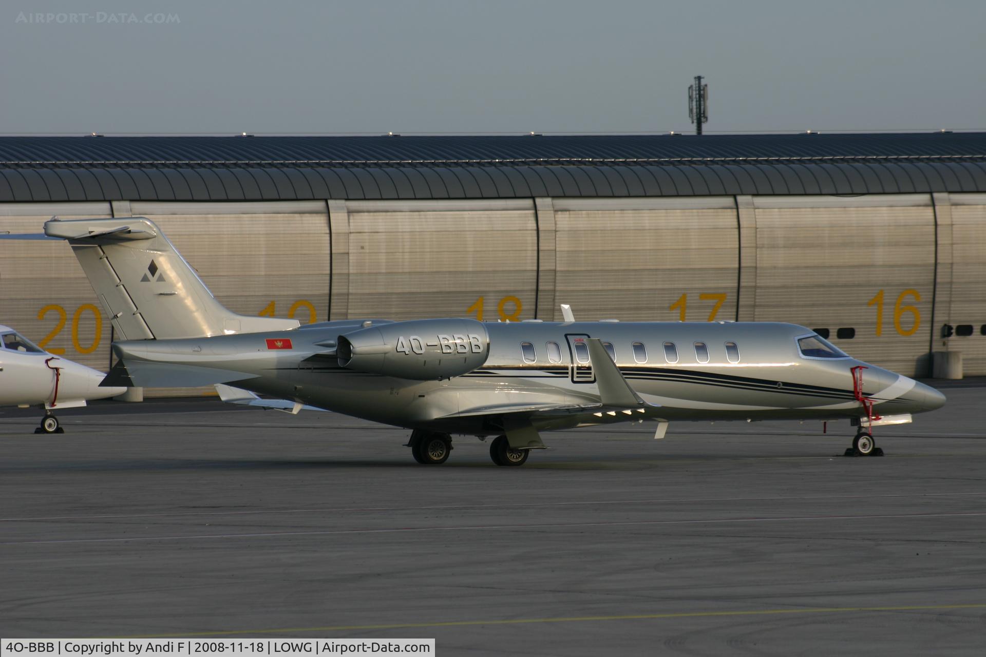4O-BBB, 2008 Learjet 45 C/N 45-372, Learjet 45
