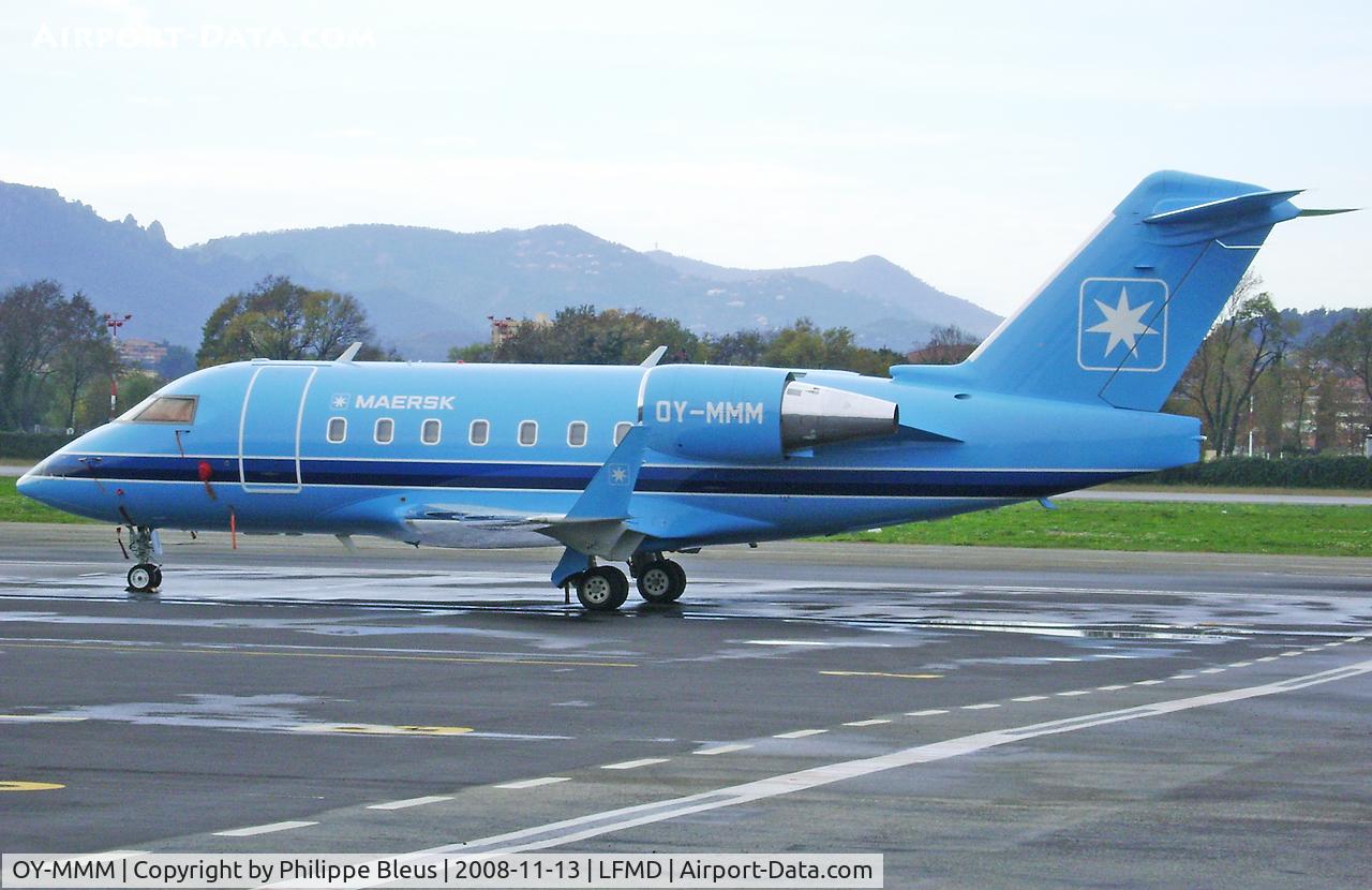 OY-MMM, 1999 Bombardier Challenger 604 (CL-600-2B16) C/N 5430, Parked at cannes-Mandelieu