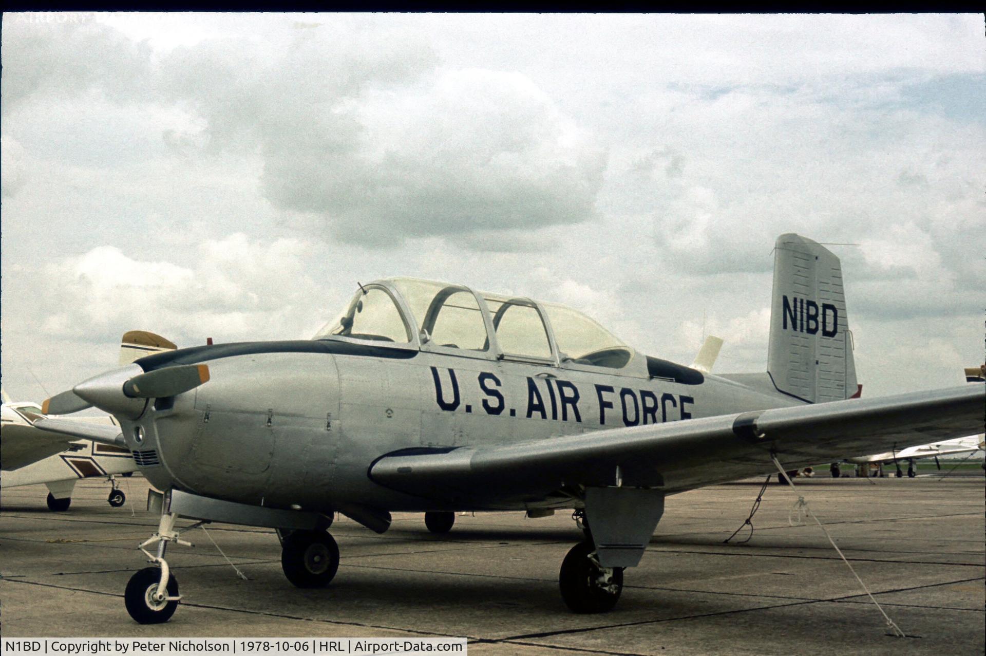 N1BD, 1954 Beech T-34A (A45) Mentor Mentor C/N G-91, Visiting CAF Airshow at Harlingen in 1978