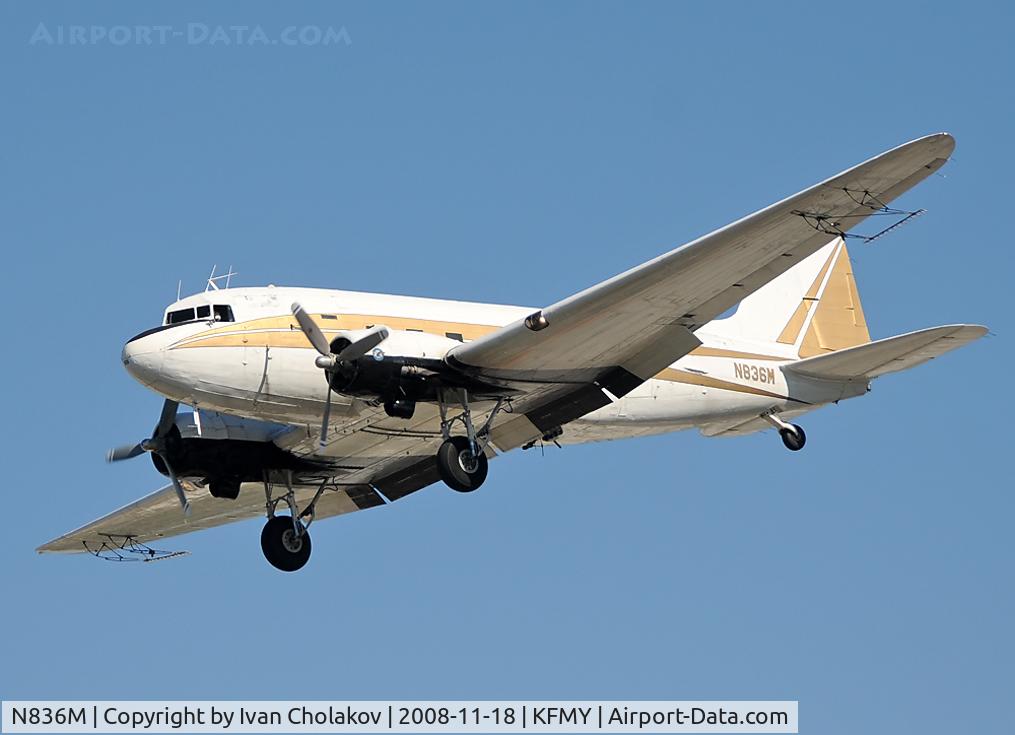 N836M, 1943 Douglas C-47B Skytrain C/N 25977, What a beauty!  Performing touch and go.