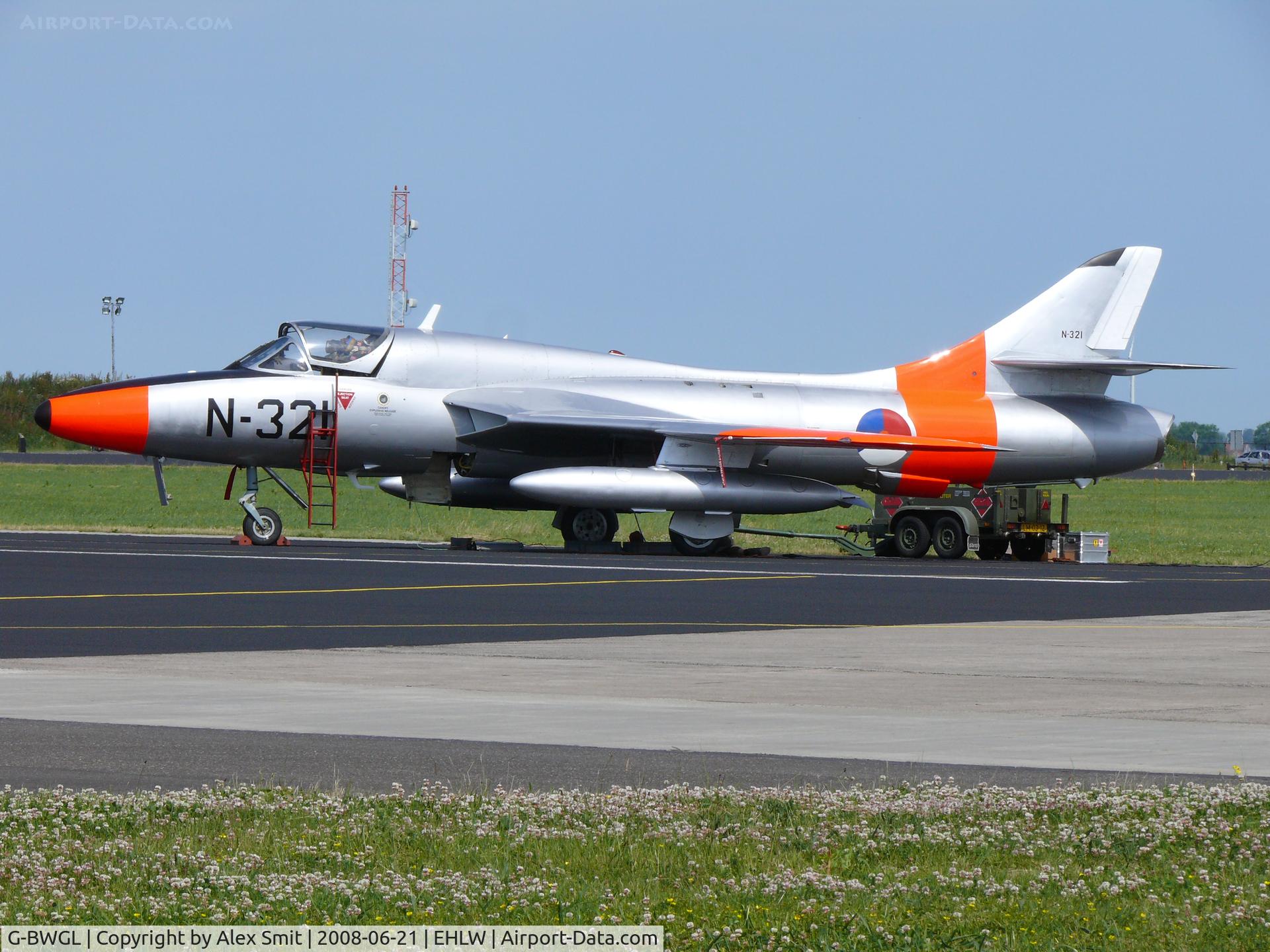 G-BWGL, 1959 Hawker Hunter T.8C C/N 41H/695946, Hawker Hunter T8C G-BWGL painted as Dutch Air Force N-321