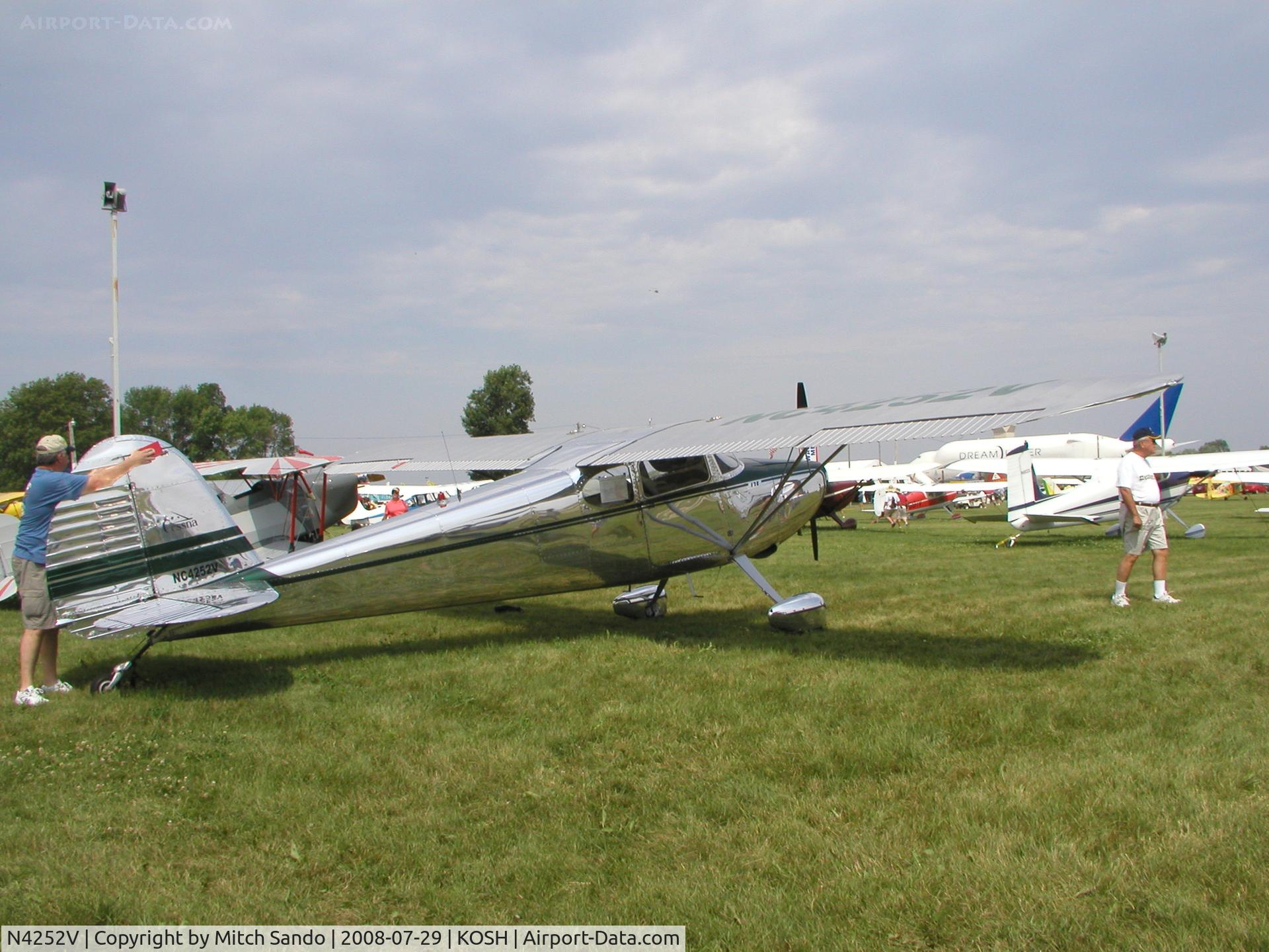 N4252V, 1948 Cessna 170 C/N 18608, EAA AirVenture 2008.