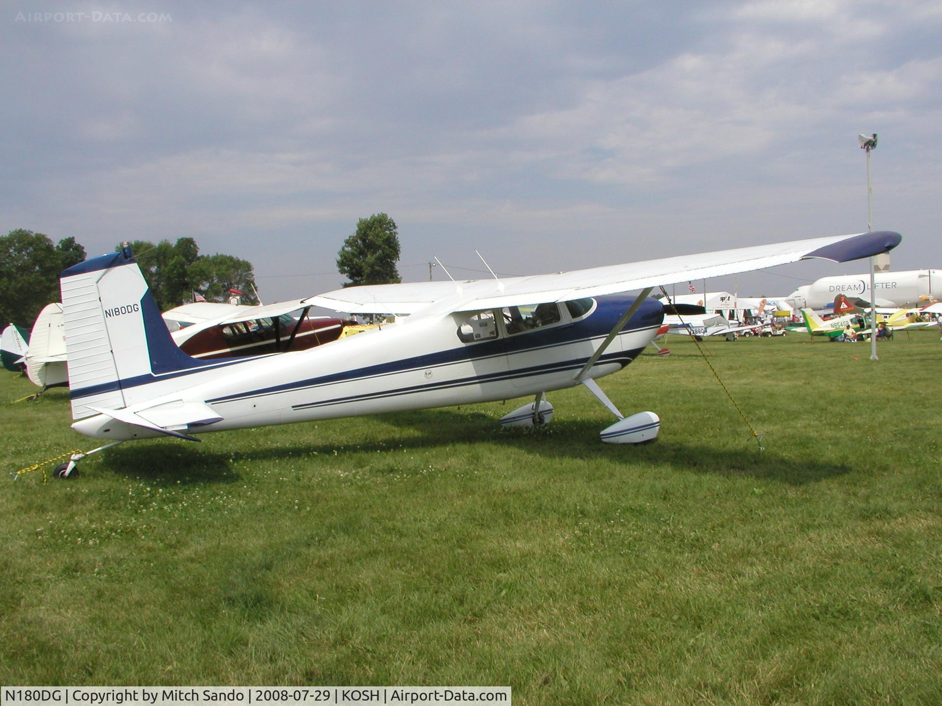 N180DG, 1955 Cessna 180 C/N 31280, EAA AirVenture 2008.