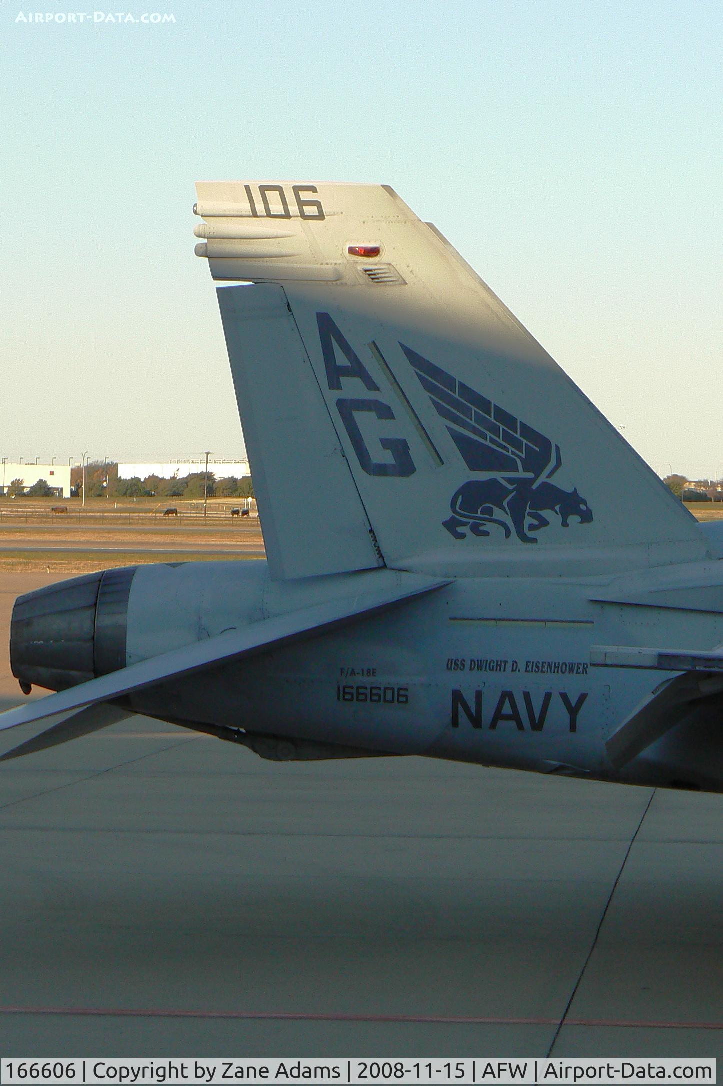 166606, Boeing F/A-18E Super Hornet C/N E102, At Alliance - Fort Worth - F/A-18A VFA-143