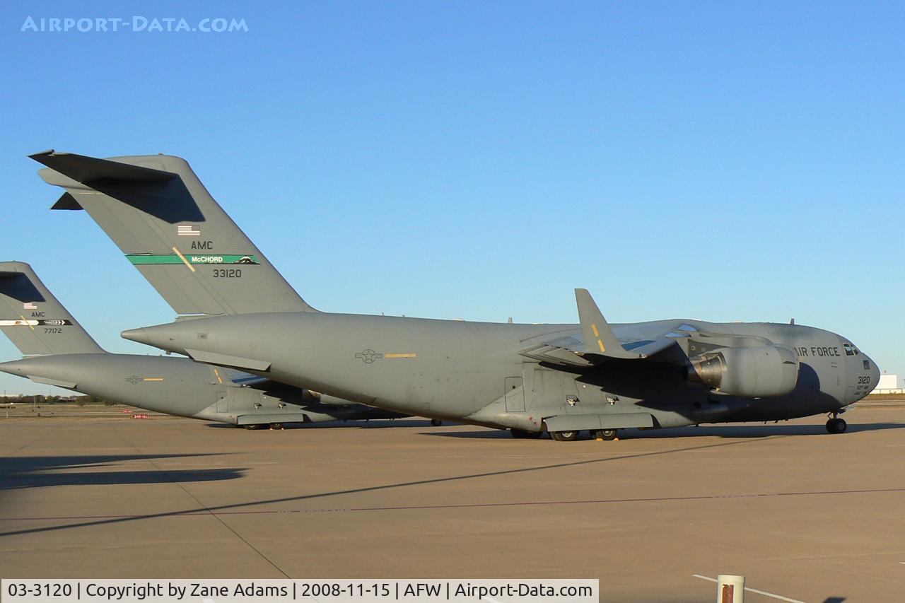 03-3120, 2003 Boeing C-17A Globemaster III C/N P-120, At Alliance - Fort Worth - USAF C-17A