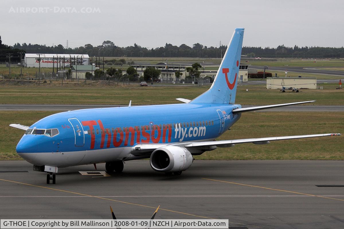 G-THOE, 1995 Boeing 737-3Q8 C/N 26313, On lease to Air NZ during the summer season