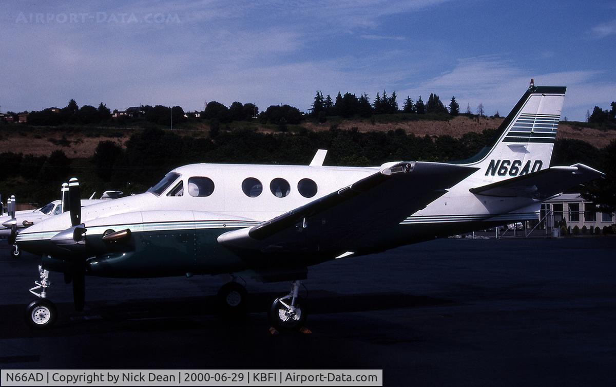 N66AD, 1968 Beech B90 King Air C/N LJ-380, this king air is parked