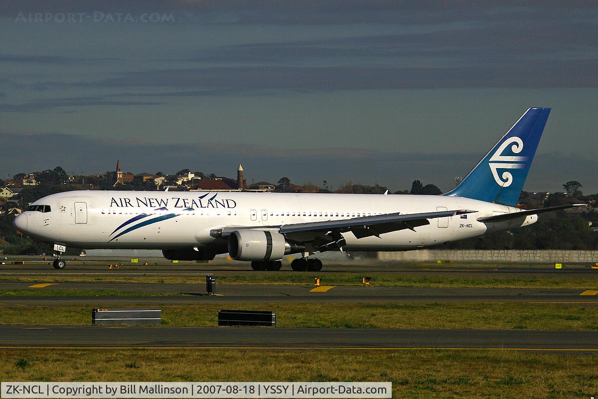 ZK-NCL, 1997 Boeing 767-319/ER C/N 28745, Early morning departure to AKL