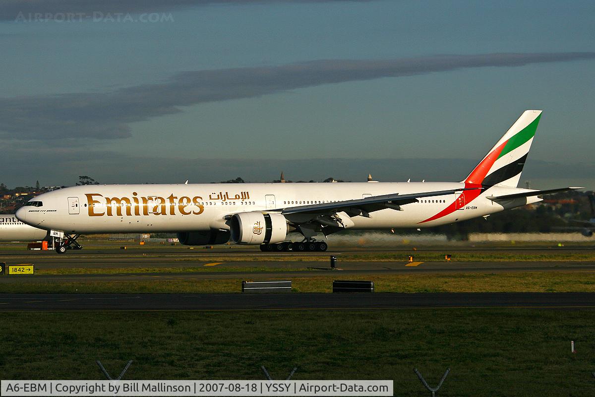 A6-EBM, 2006 Boeing 777-31H/ER C/N 34482, 773 on the way to MEL