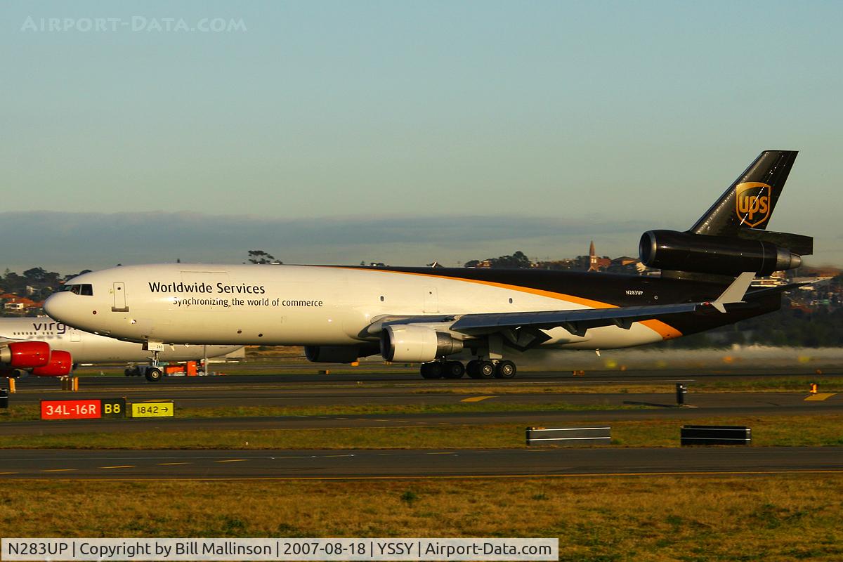 N283UP, 1991 McDonnell Douglas MD-11F C/N 48484, Getting up early for the first rays of the sun....well worth while
