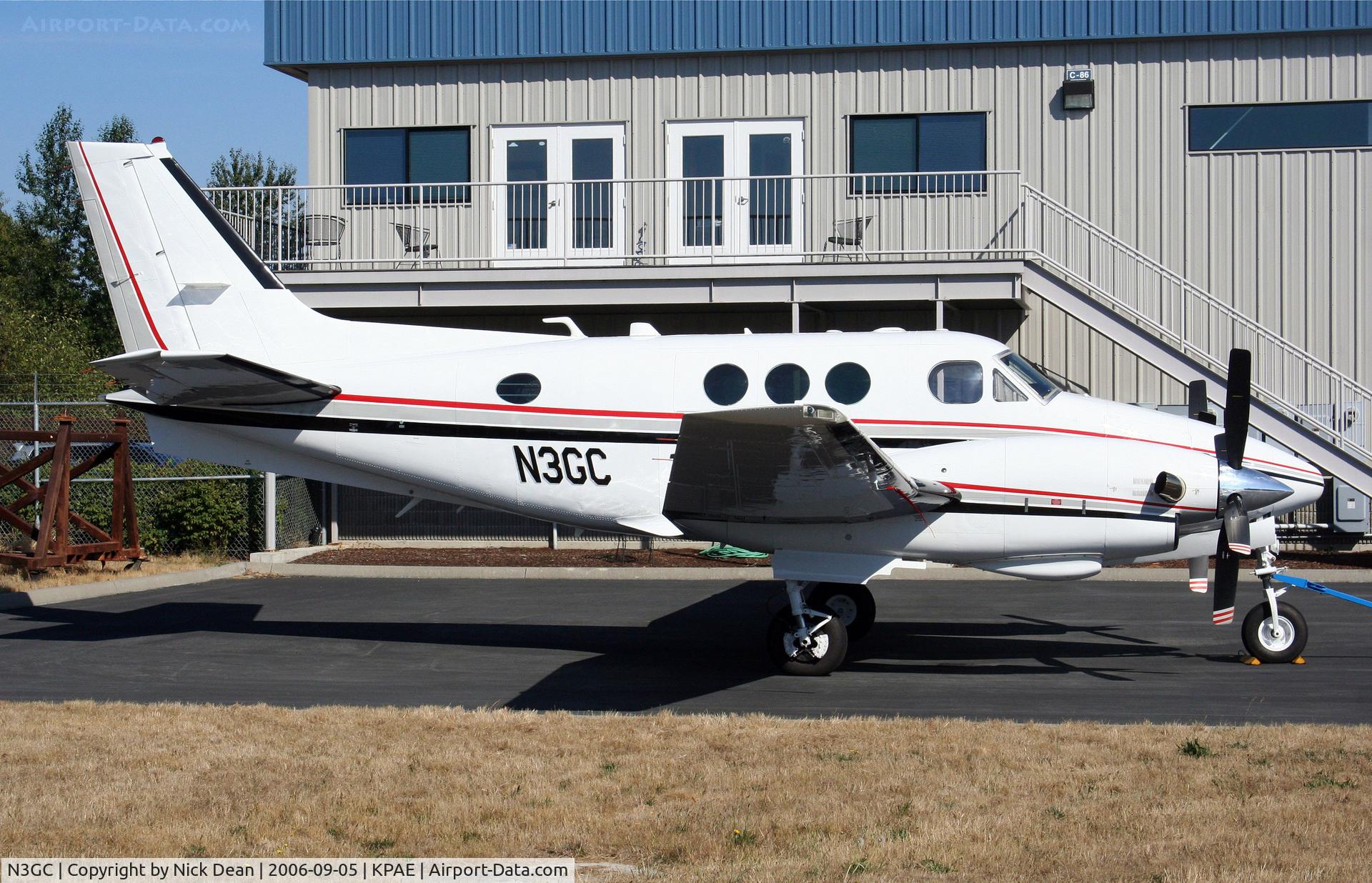 N3GC, 1973 Beech C90 King Air C/N LJ-576, This is a King Air sitting outside my office window
