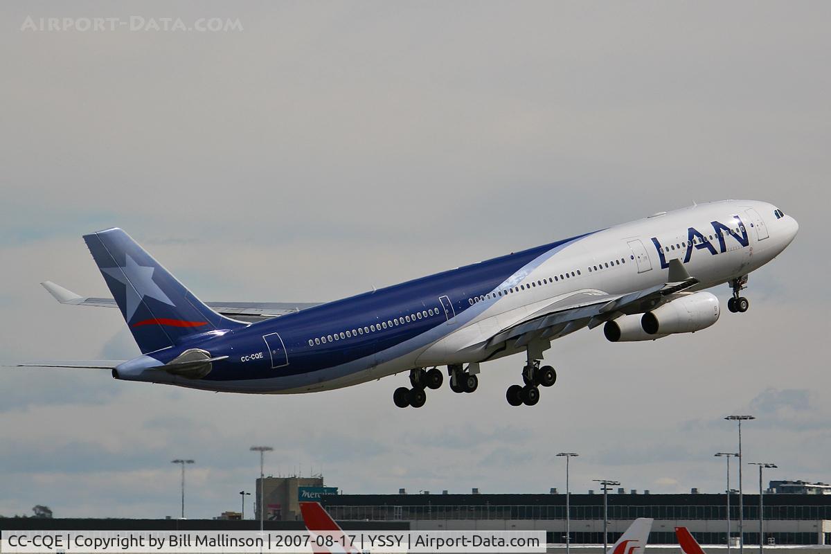 CC-CQE, 2001 Airbus A340-313X C/N 429, Back to South America, via (AKL) NZ