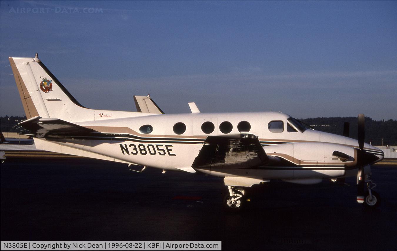N3805E, 1981 Beech C90 King Air C/N LJ-943, KBFI