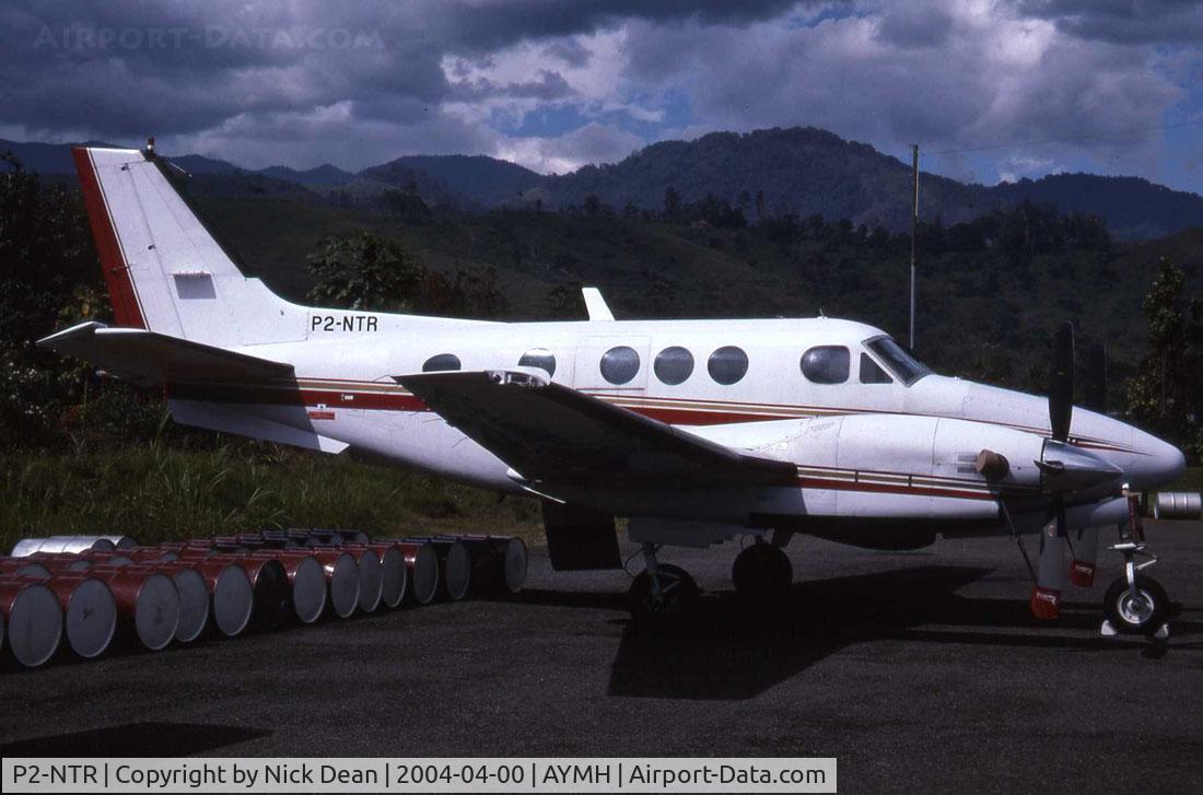 P2-NTR, 1982 Beech C90-1 King Air C/N LJ-1021, Airport security here bows and arrows, no kidding!