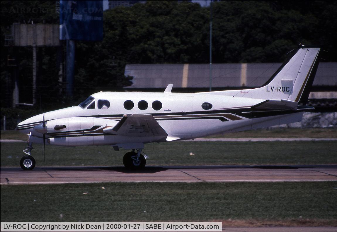 LV-ROC, 1988 Beech C90A King Air King Air C/N LJ-1180, Not many of these foreign 90's in the data base and they all need to be re shot digitally
