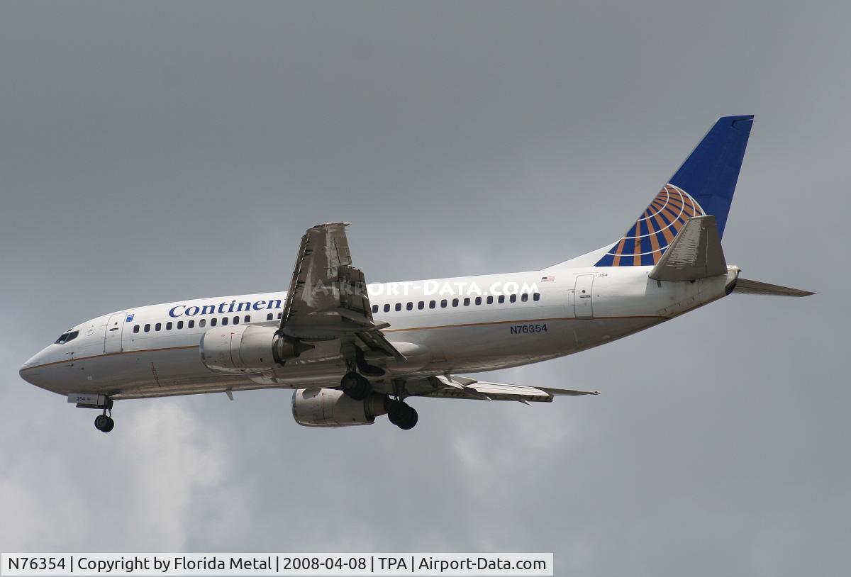 N76354, 1987 Boeing 737-3TO C/N 23592, Continental 737-300