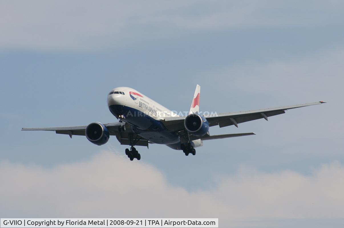 G-VIIO, 1999 Boeing 777-236 C/N 29320, British Airways 777-200 - seens like I get this same BA plane everytime at TPA