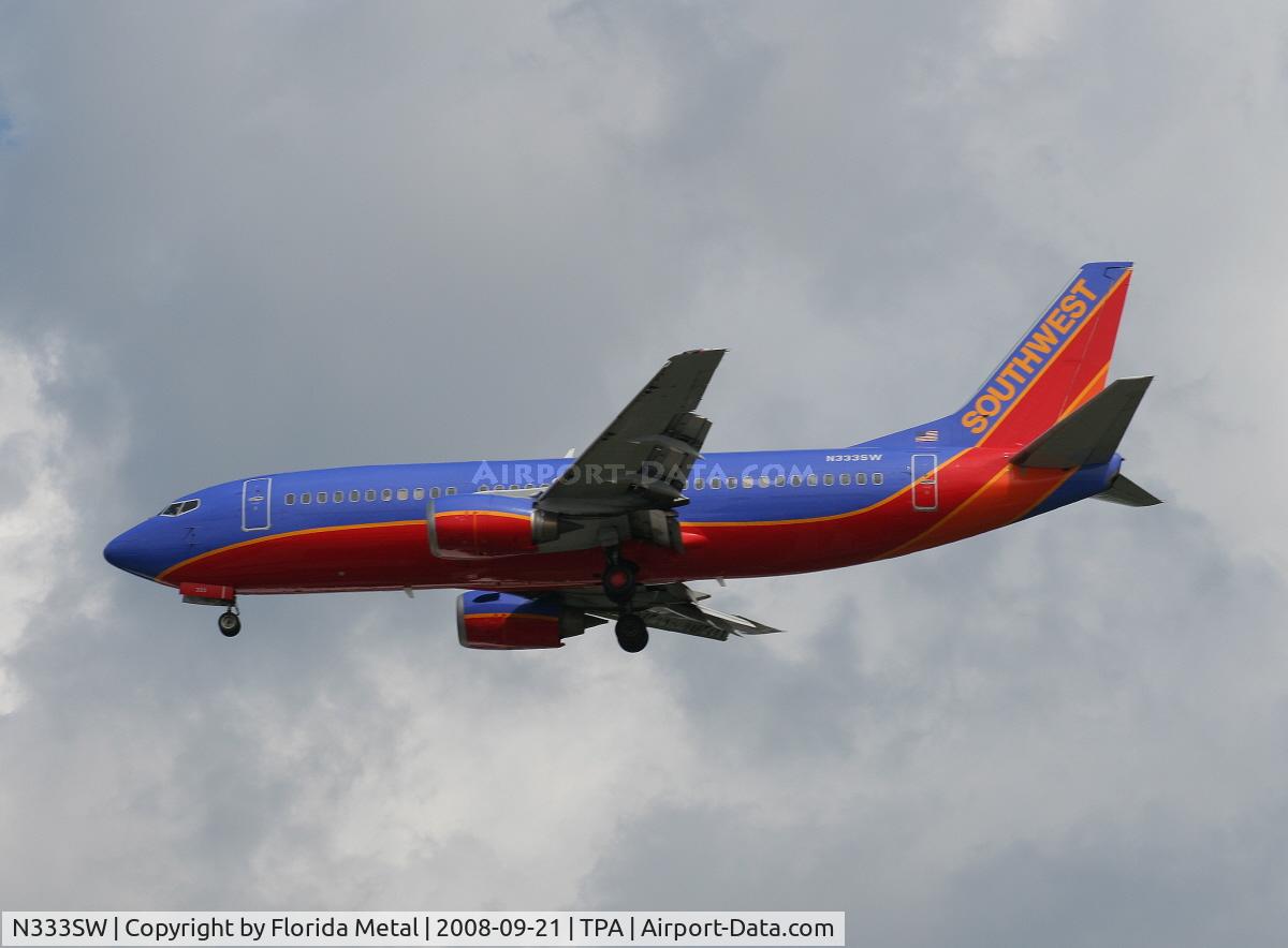 N333SW, 1988 Boeing 737-3H4 C/N 23697, Southwest 737-300