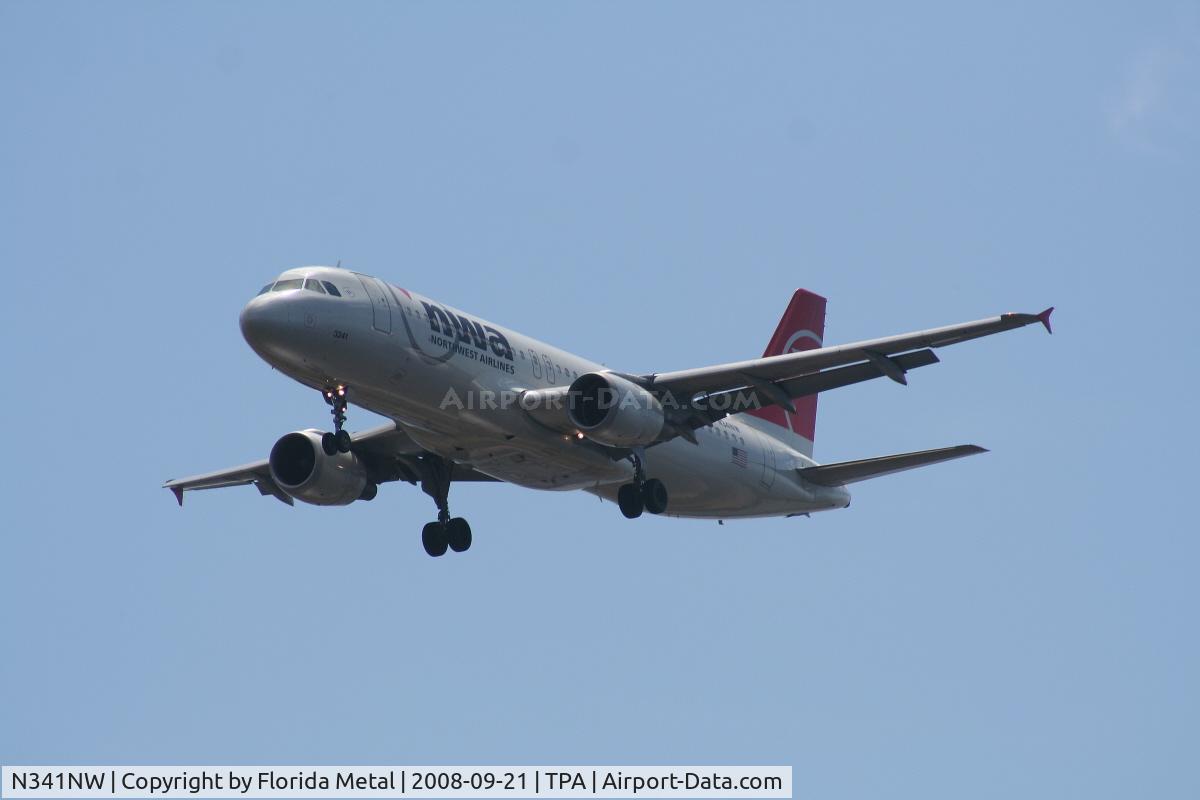 N341NW, 1992 Airbus A320-212 C/N 380, Northwest A320