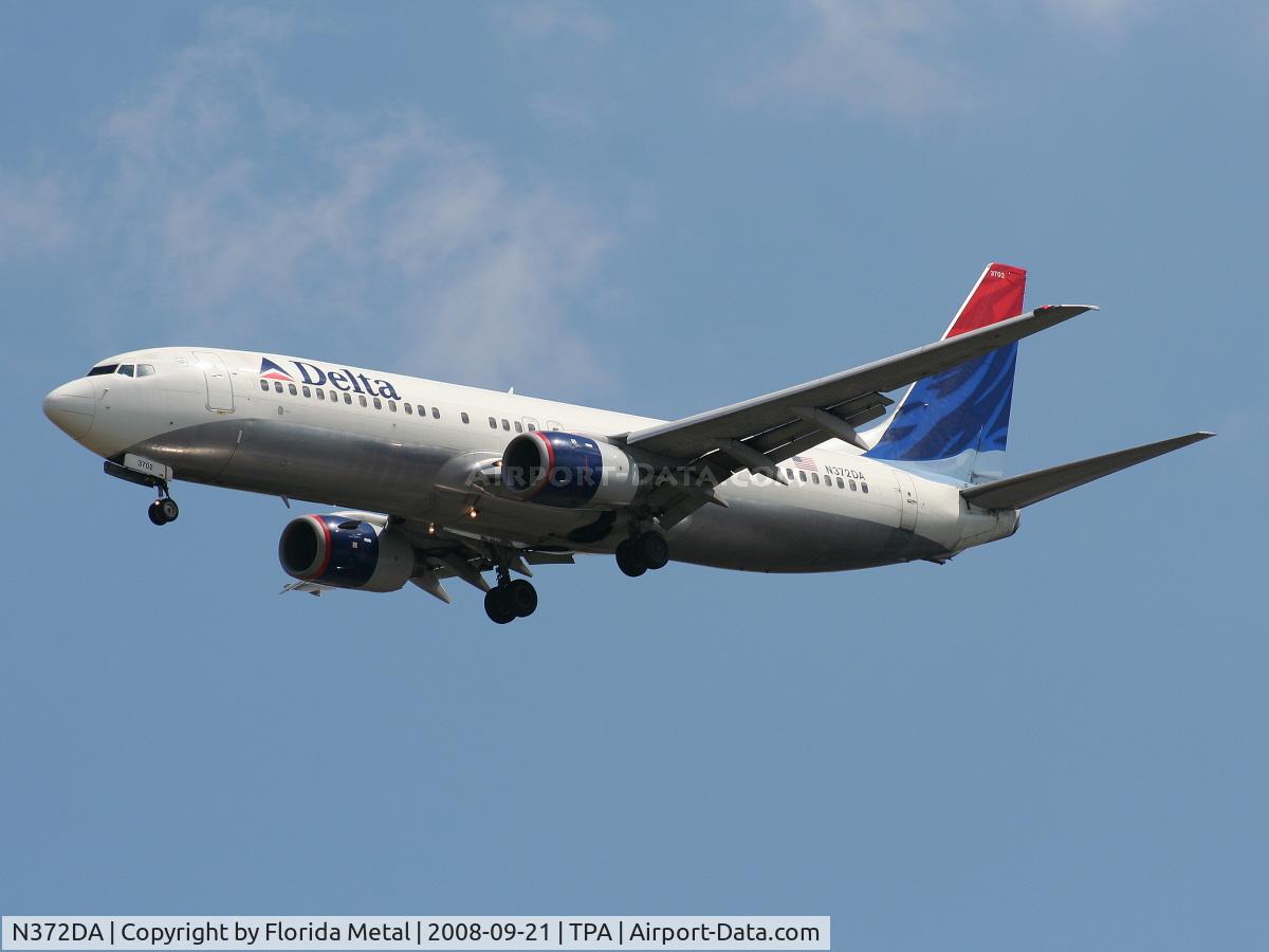 N372DA, 1998 Boeing 737-832 C/N 29620, Delta 737-800